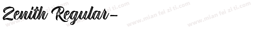 Zenith Regular字体转换